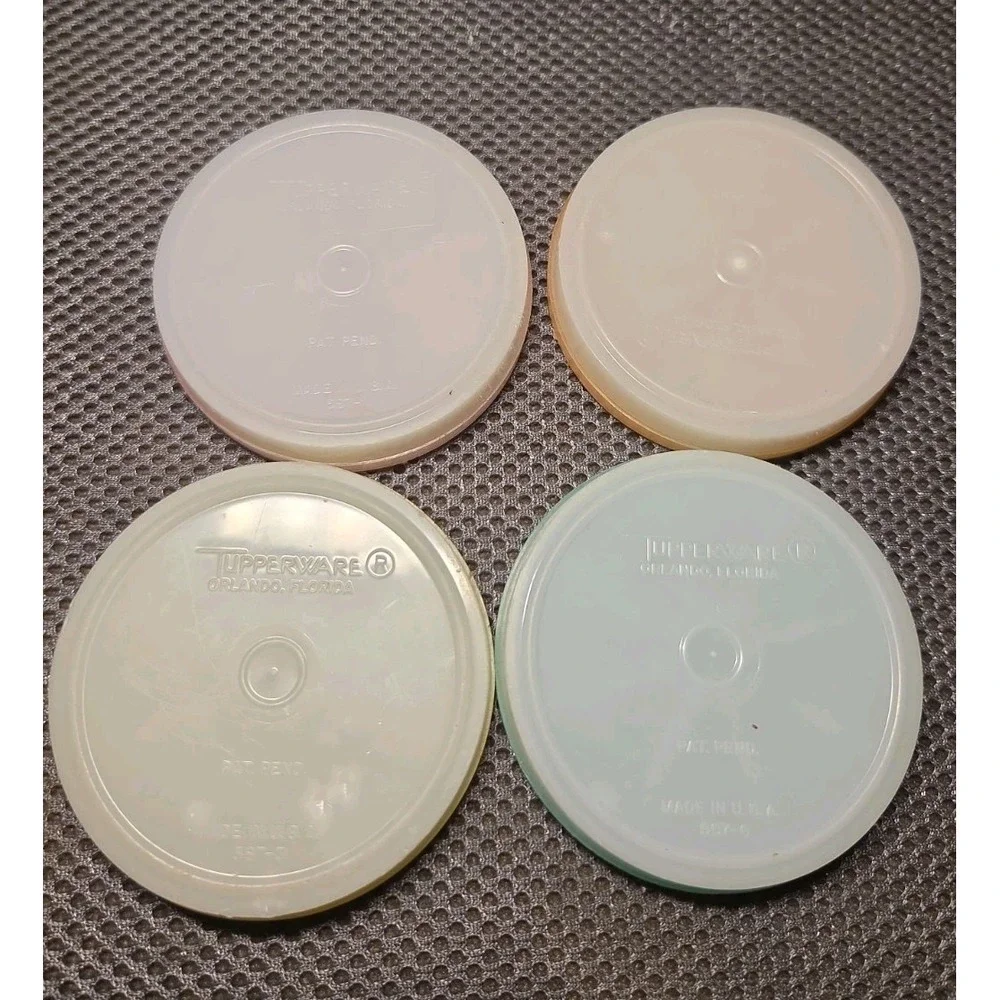 Vintage Tupperware Wagon Wheel Coasters 4 Coasters